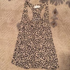 5th Culture leopard tap top with exposed back